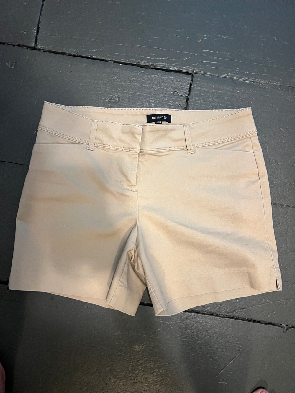 The Limited Cream Tailored Bermuda Shorts